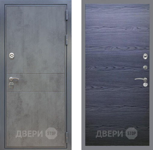 Входная металлическая Дверь Рекс (REX) ФЛ-290 GL Дуб тангенальный черный в Павловском Посаде