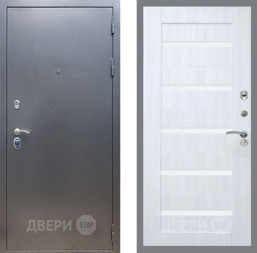 Дверь Рекс (REX) 11 СБ-14 стекло белое Сандал белый в Павловском Посаде