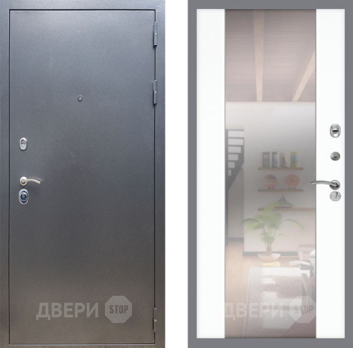 Дверь Рекс (REX) 11 СБ-16 Зеркало Силк Сноу в Павловском Посаде