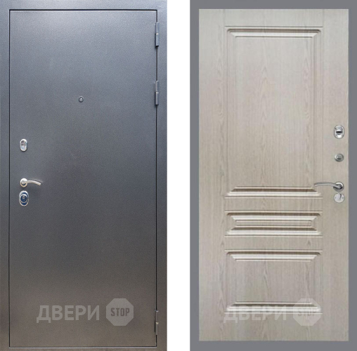 Входная металлическая Дверь Рекс (REX) 11 FL-243 Беленый дуб в Павловском Посаде