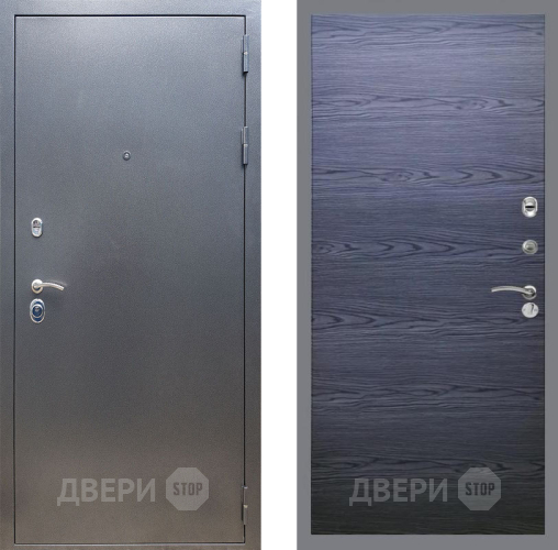 Входная металлическая Дверь Рекс (REX) 11 GL Дуб тангенальный черный в Павловском Посаде