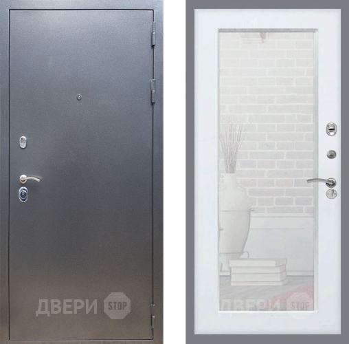 Дверь Рекс (REX) 11 Зеркало Пастораль Белый ясень в Павловском Посаде