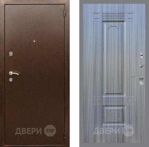 Дверь Рекс (REX) 1А Медный Антик FL-2 Сандал грей в Павловском Посаде