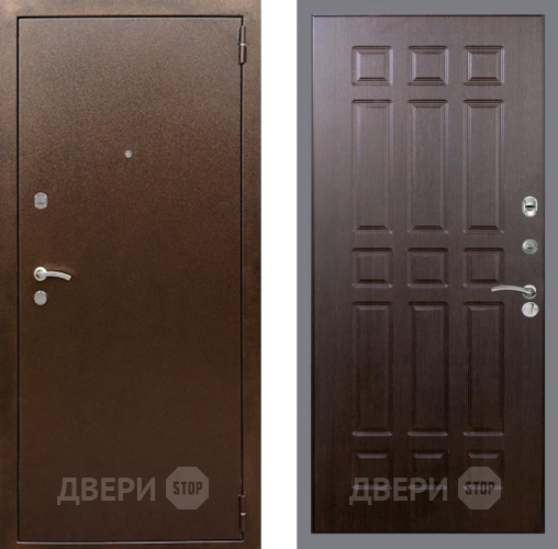 Входная металлическая Дверь Рекс (REX) 1А Медный Антик FL-33 Венге в Павловском Посаде