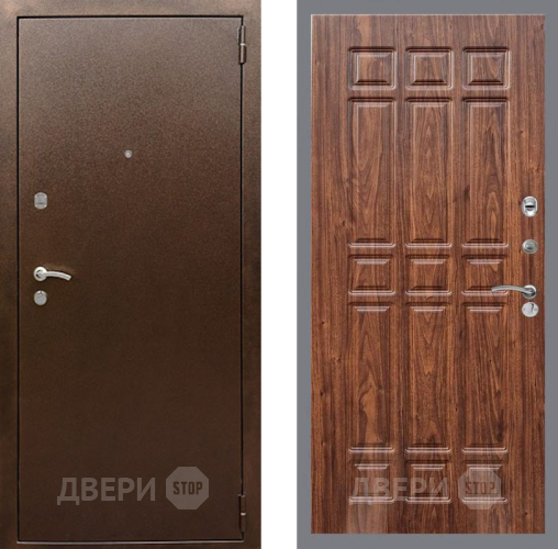 Дверь Рекс (REX) 1А Медный Антик FL-33 орех тисненый в Павловском Посаде