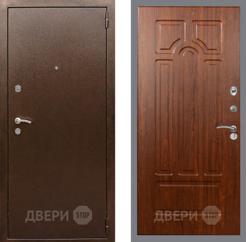 Входная металлическая Дверь Рекс (REX) 1А Медный Антик FL-58 Морёная берёза в Павловском Посаде