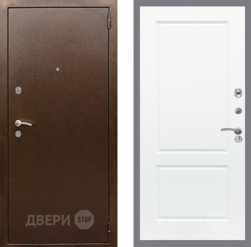 Дверь Рекс (REX) 1А Медный Антик FL-117 Силк Сноу в Павловском Посаде