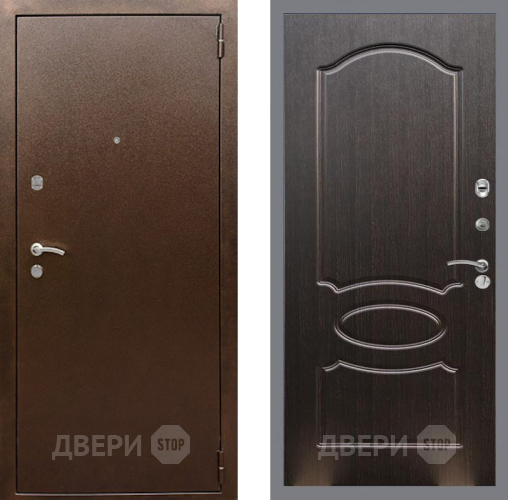 Входная металлическая Дверь Рекс (REX) 1А Медный Антик FL-128 Венге светлый в Павловском Посаде