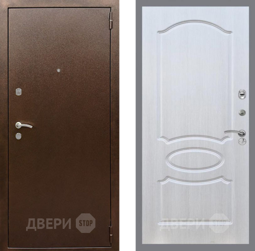 Дверь Рекс (REX) 1А Медный Антик FL-128 Лиственница беж в Павловском Посаде
