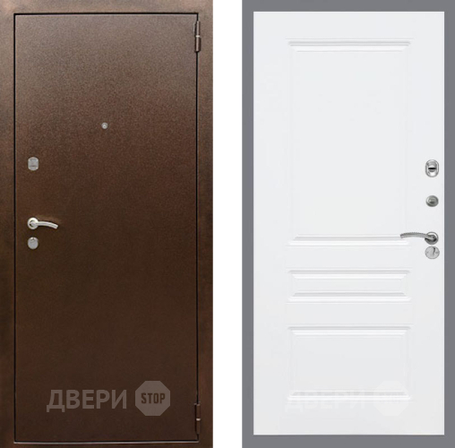 Дверь Рекс (REX) 1А Медный Антик FL-243 Силк Сноу в Павловском Посаде
