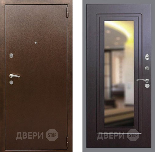 Дверь Рекс (REX) 1А Медный Антик FLZ-120 Венге в Павловском Посаде
