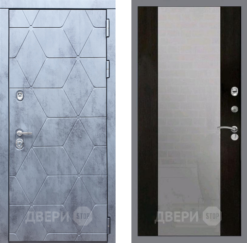 Входная металлическая Дверь Рекс (REX) 28 СБ-16 Зеркало Венге в Павловском Посаде