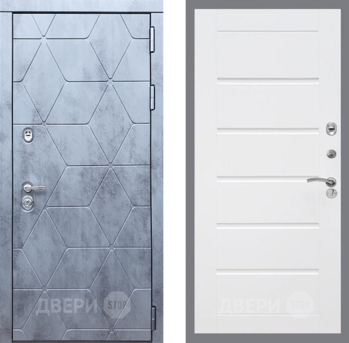 Входная металлическая Дверь Рекс (REX) 28 Сити Белый ясень в Павловском Посаде