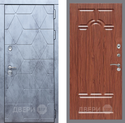 Входная металлическая Дверь Рекс (REX) 28 FL-58 орех тисненый в Павловском Посаде