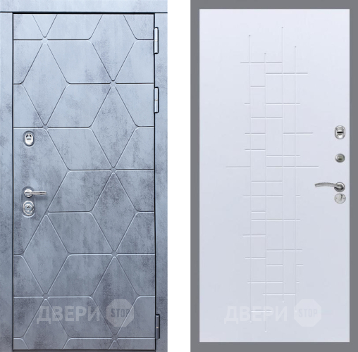 Входная металлическая Дверь Рекс (REX) 28 FL-289 Белый ясень в Павловском Посаде