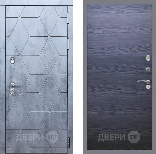 Входная металлическая Дверь Рекс (REX) 28 GL Дуб тангенальный черный в Павловском Посаде