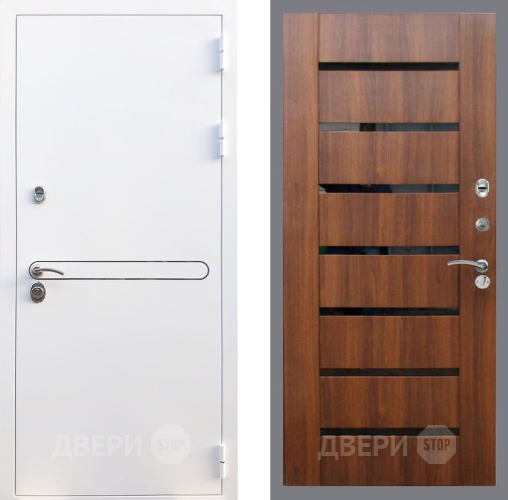 Дверь Рекс (REX) 27 СБ-14 стекло черное Орех бренди в Павловском Посаде