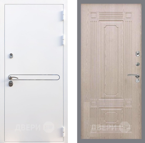 Входная металлическая Дверь Рекс (REX) 27 FL-2 Беленый дуб в Павловском Посаде