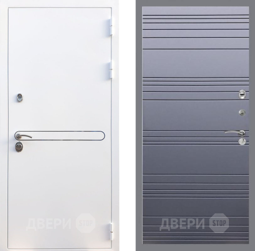 Входная металлическая Дверь Рекс (REX) 27 Line Силк титан в Павловском Посаде