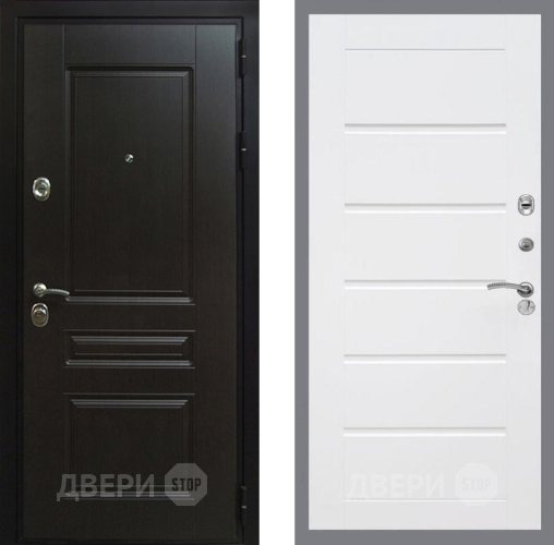 Дверь Рекс (REX) Премиум-Н Сити Белый ясень в Павловском Посаде