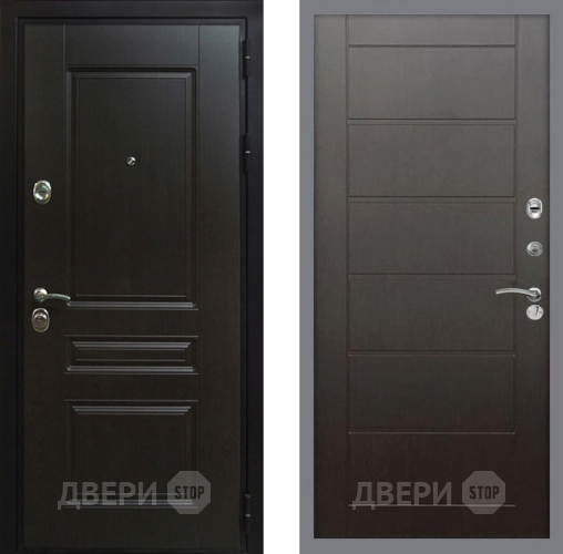 Входная металлическая Дверь Рекс (REX) Премиум-Н Сити Венге в Павловском Посаде