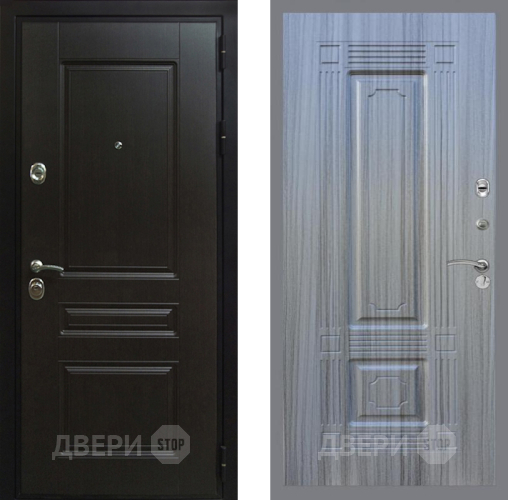 Входная металлическая Дверь Рекс (REX) Премиум-Н FL-2 Сандал грей в Павловском Посаде
