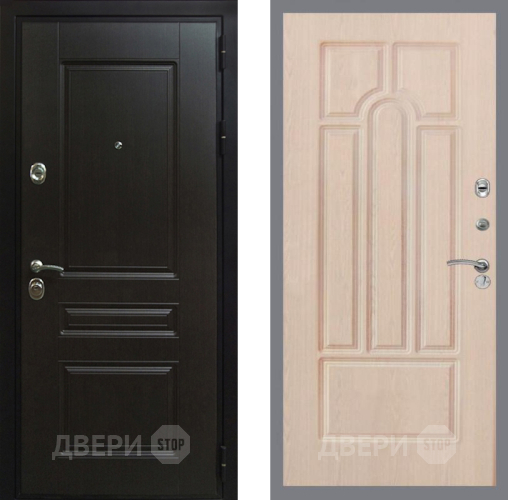 Входная металлическая Дверь Рекс (REX) Премиум-Н FL-58 Беленый дуб в Павловском Посаде