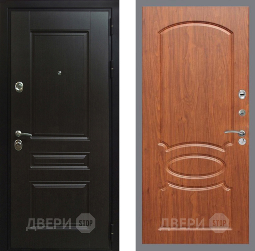 Входная металлическая Дверь Рекс (REX) Премиум-Н FL-128 Морёная берёза в Павловском Посаде