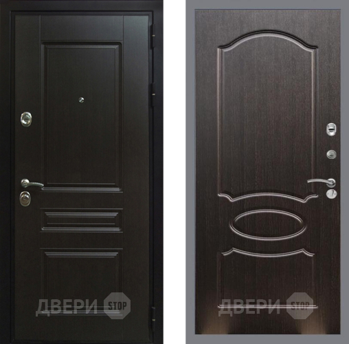 Входная металлическая Дверь Рекс (REX) Премиум-Н FL-128 Венге светлый в Павловском Посаде