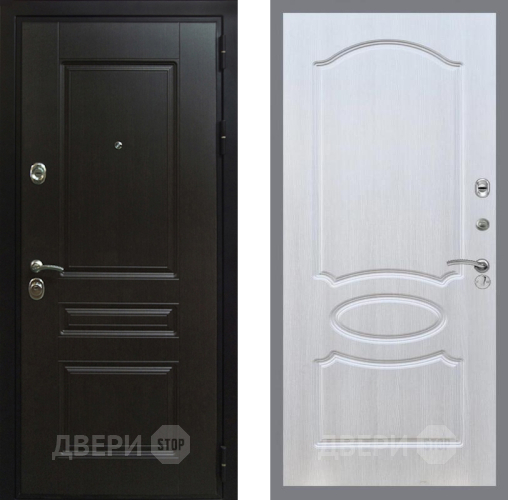 Входная металлическая Дверь Рекс (REX) Премиум-Н FL-128 Лиственница беж в Павловском Посаде