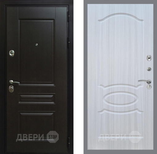 Входная металлическая Дверь Рекс (REX) Премиум-Н FL-128 Сандал белый в Павловском Посаде