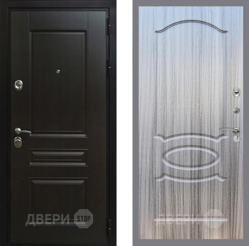 Входная металлическая Дверь Рекс (REX) Премиум-Н FL-128 Сандал грей в Павловском Посаде