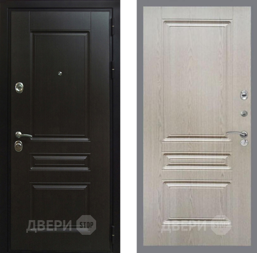Входная металлическая Дверь Рекс (REX) Премиум-Н FL-243 Беленый дуб в Павловском Посаде