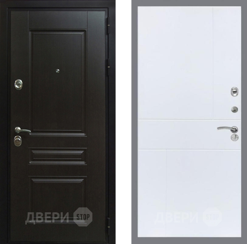 Входная металлическая Дверь Рекс (REX) Премиум-Н FL-290 Силк Сноу в Павловском Посаде