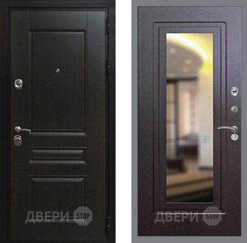 Входная металлическая Дверь Рекс (REX) Премиум-Н FLZ-120 Венге в Павловском Посаде