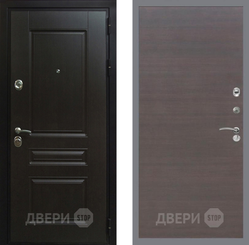 Входная металлическая Дверь Рекс (REX) Премиум-Н GL венге поперечный в Павловском Посаде