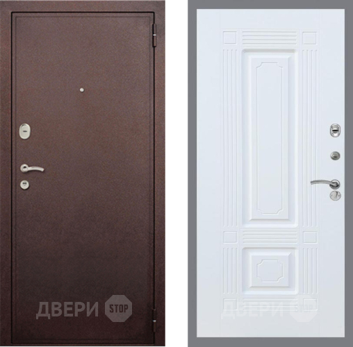 Дверь Рекс (REX) 2 Медный Антик FL-2 Силк Сноу в Павловском Посаде
