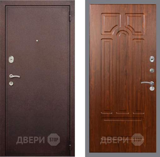 Входная металлическая Дверь Рекс (REX) 2 Медный Антик FL-58 Морёная берёза в Павловском Посаде