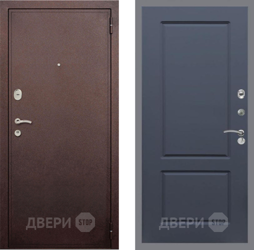 Входная металлическая Дверь Рекс (REX) 2 Медный Антик FL-117 Силк титан в Павловском Посаде