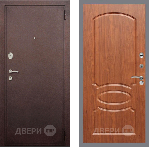 Дверь Рекс (REX) 2 Медный Антик FL-128 Морёная берёза в Павловском Посаде