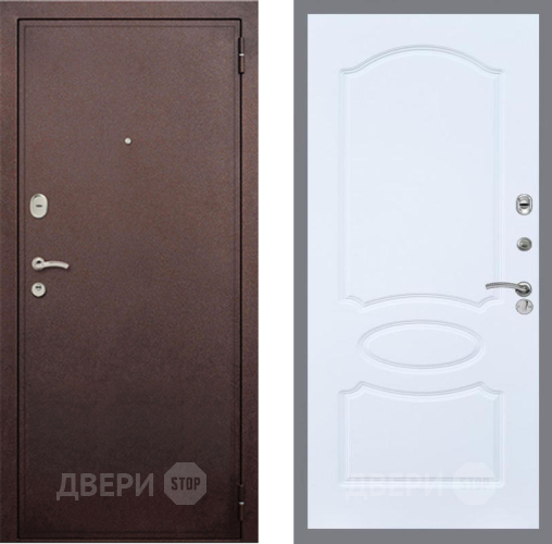 Дверь Рекс (REX) 2 Медный Антик FL-128 Силк Сноу в Павловском Посаде