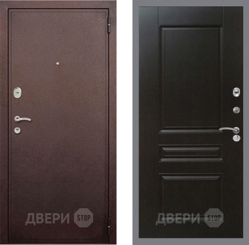 Входная металлическая Дверь Рекс (REX) 2 Медный Антик FL-243 Венге в Павловском Посаде
