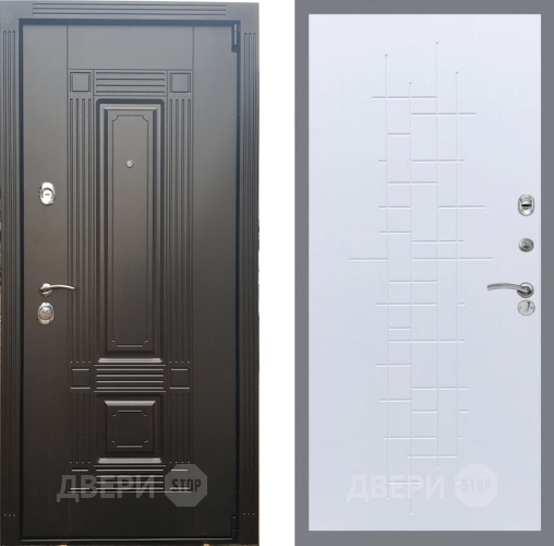 Входная металлическая Дверь Рекс (REX) 9 FL-289 Белый ясень в Павловском Посаде