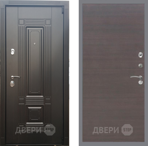 Входная металлическая Дверь Рекс (REX) 9 GL венге поперечный в Павловском Посаде