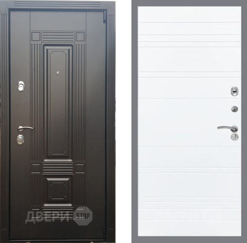 Входная металлическая Дверь Рекс (REX) 9 Line Силк Сноу в Павловском Посаде