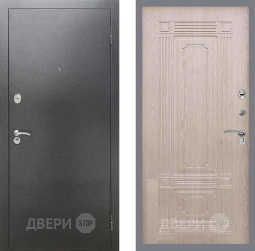 Дверь Рекс (REX) 2А Серебро Антик FL-2 Беленый дуб в Павловском Посаде