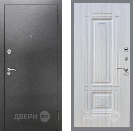 Дверь Рекс (REX) 2А Серебро Антик FL-2 Сандал белый в Павловском Посаде