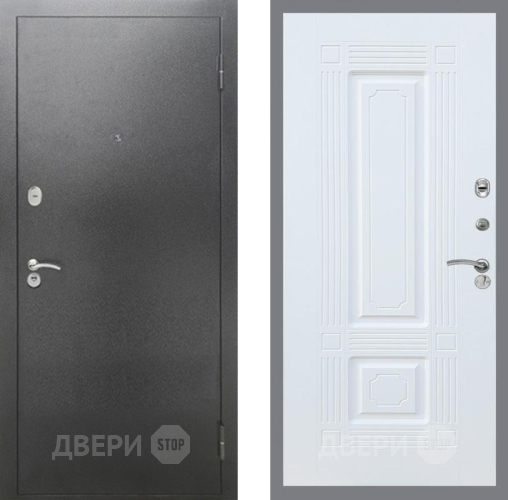 Входная металлическая Дверь Рекс (REX) 2А Серебро Антик FL-2 Силк Сноу в Павловском Посаде