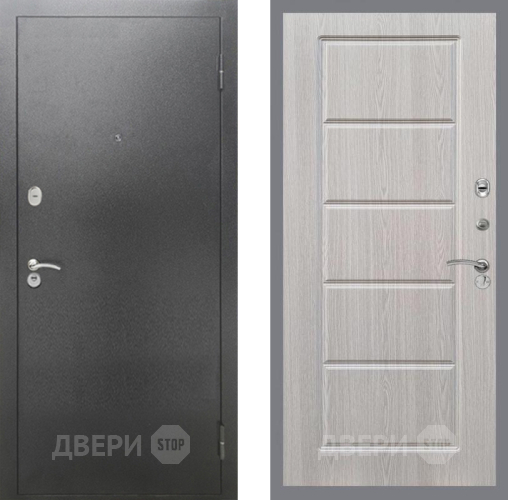 Входная металлическая Дверь Рекс (REX) 2А Серебро Антик FL-39 Беленый дуб в Павловском Посаде
