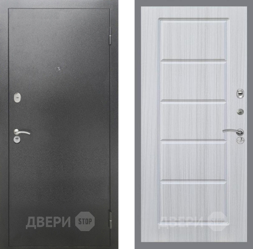 Дверь Рекс (REX) 2А Серебро Антик FL-39 Сандал белый в Павловском Посаде